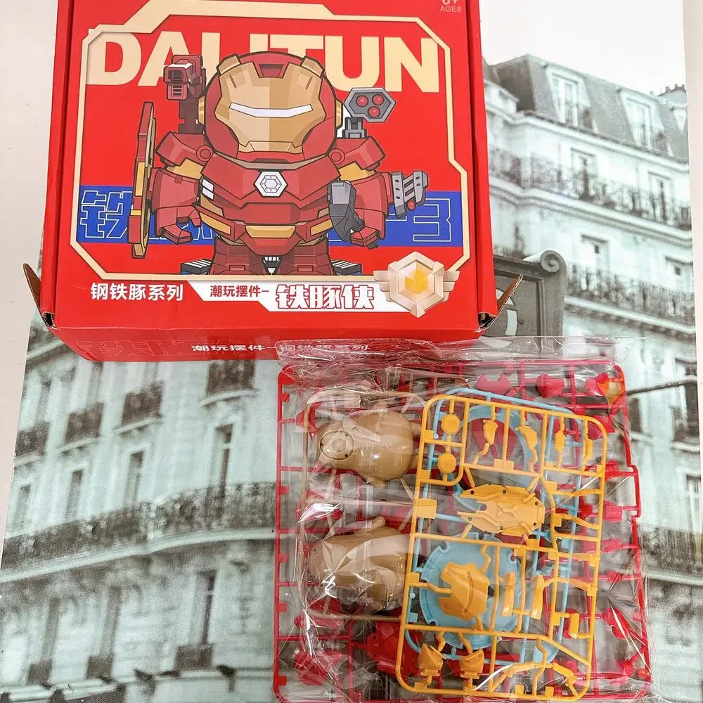 Iron Man Capybara 3D Printed Figure with LED Base - Funny Desk Decor